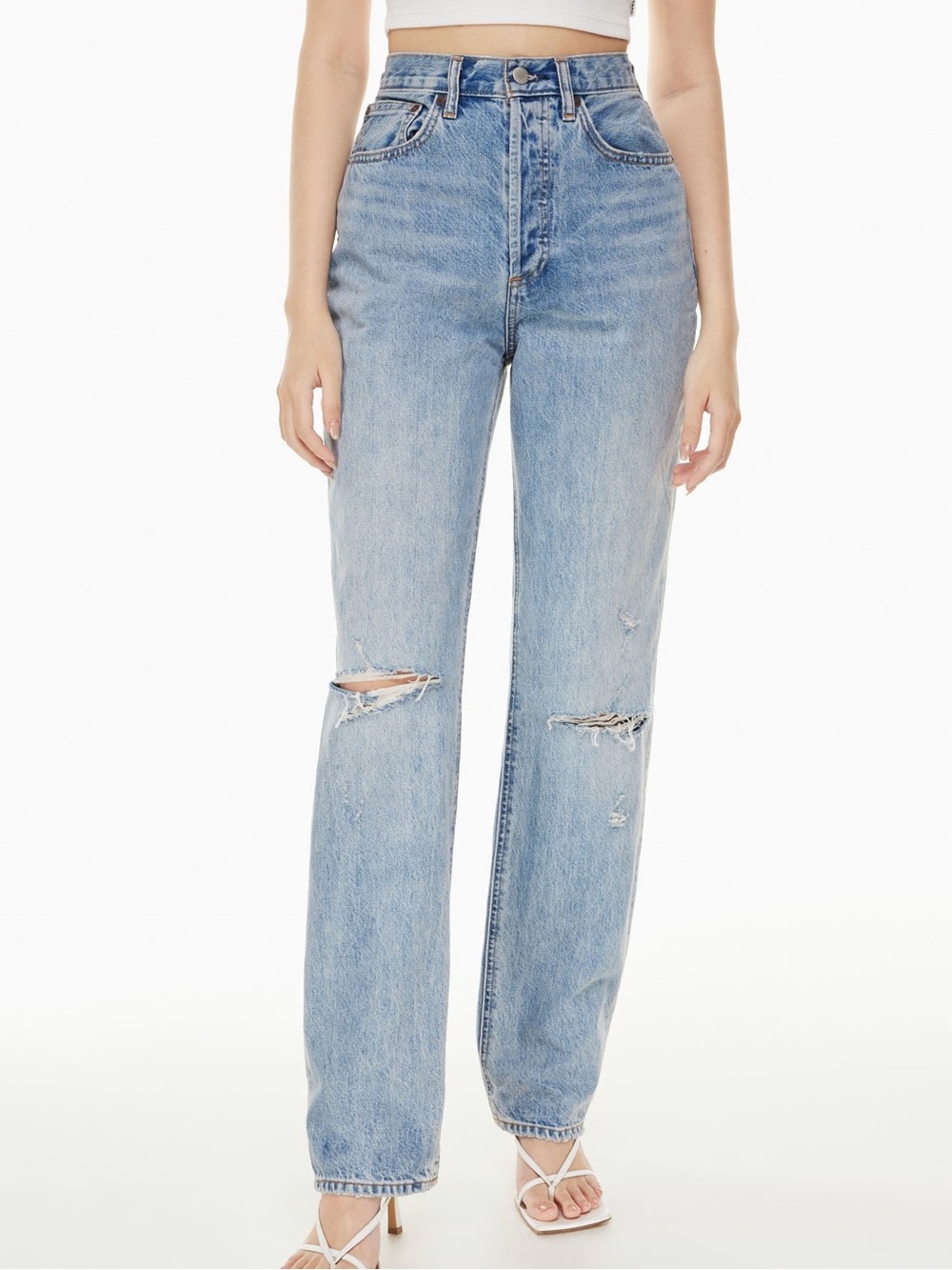 Denim Forum Aritzia Joni High-Rise Loose jeans light wash Sz 24x29 women’s